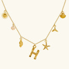 Cove Ocean Initial Necklace
