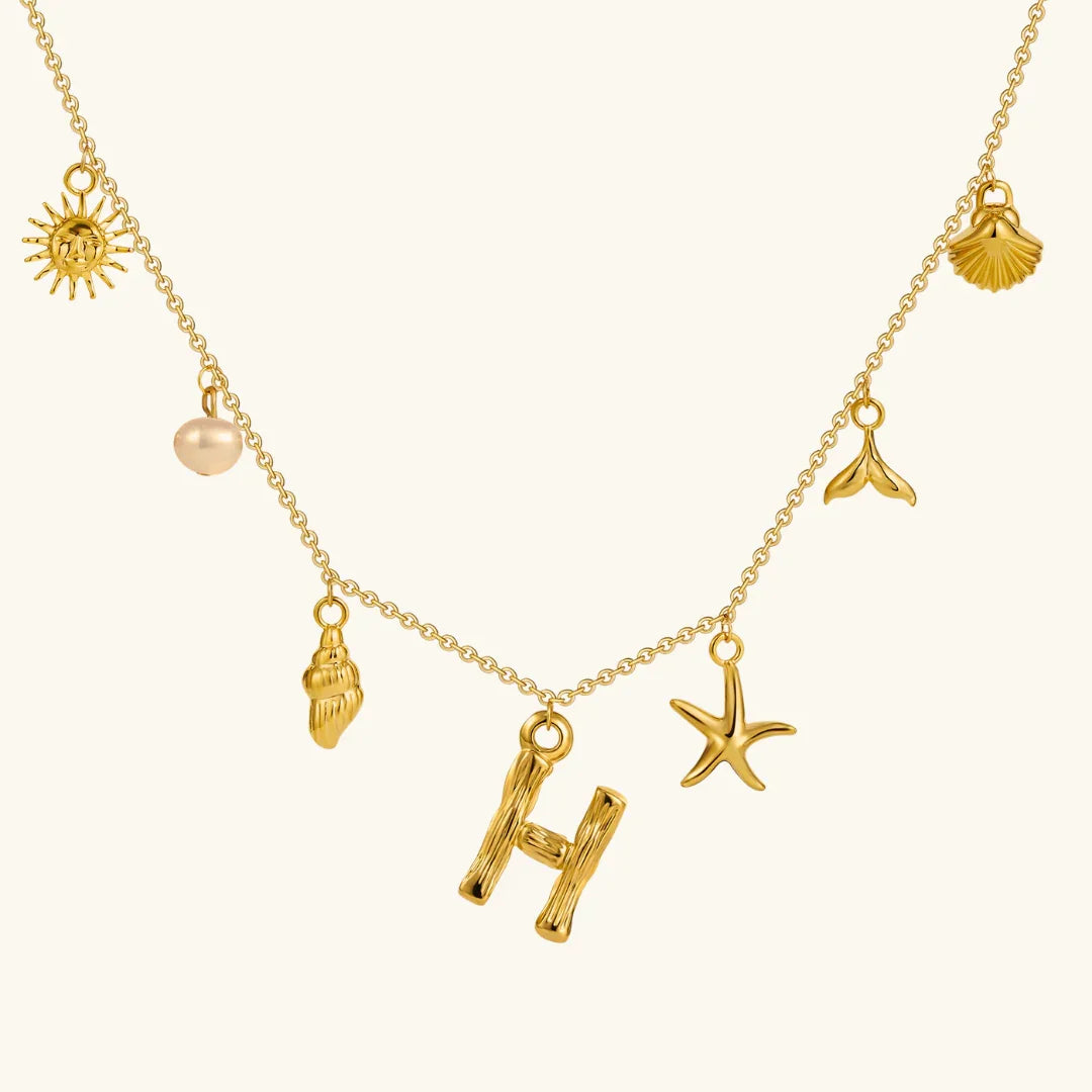 Cove Ocean Initial Necklace