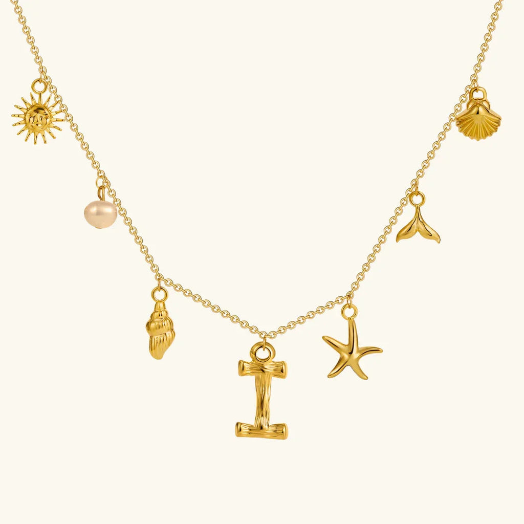 Cove Ocean Initial Necklace