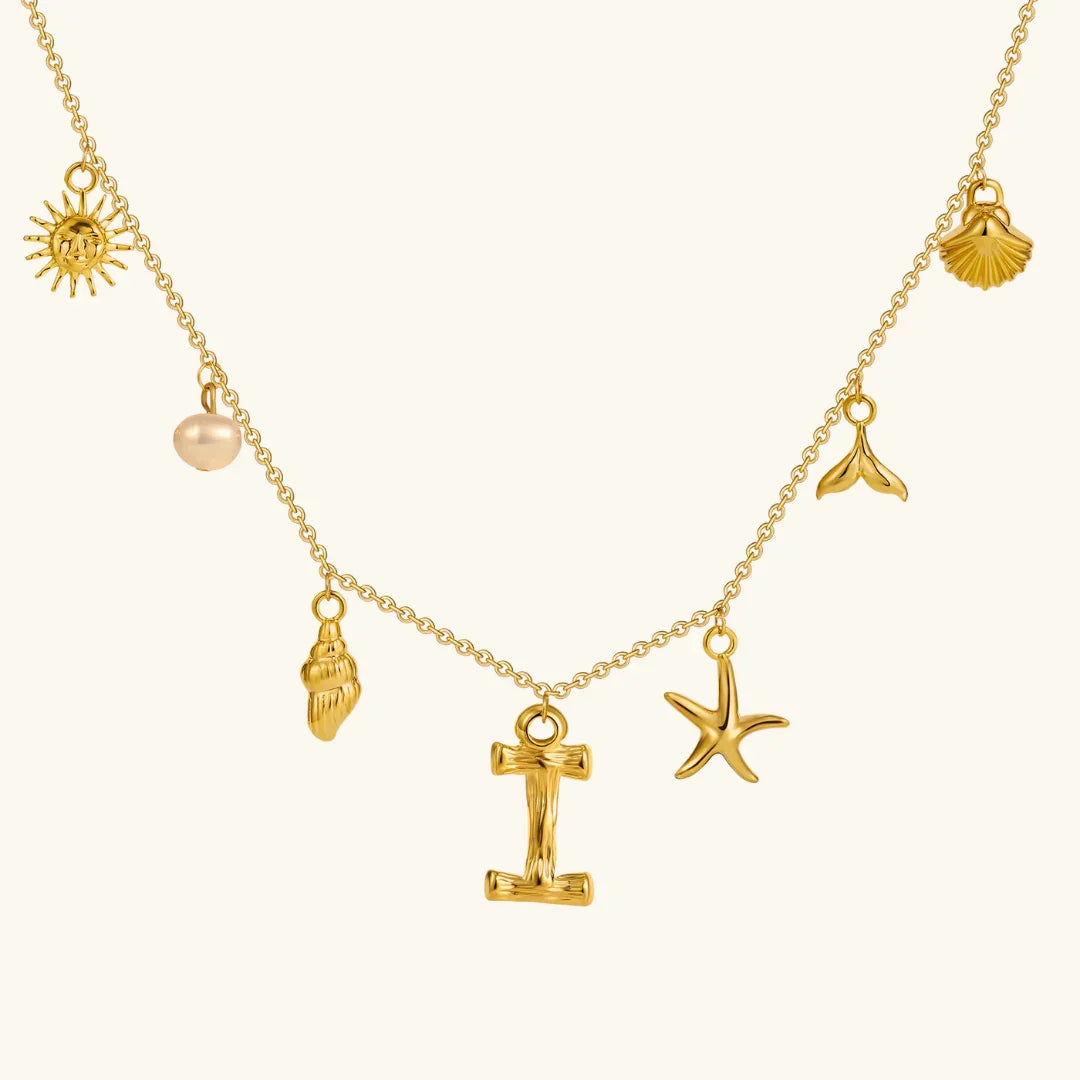 Cove Ocean Initial Necklace