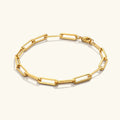 Quenby Gold Paperclip Bracelet