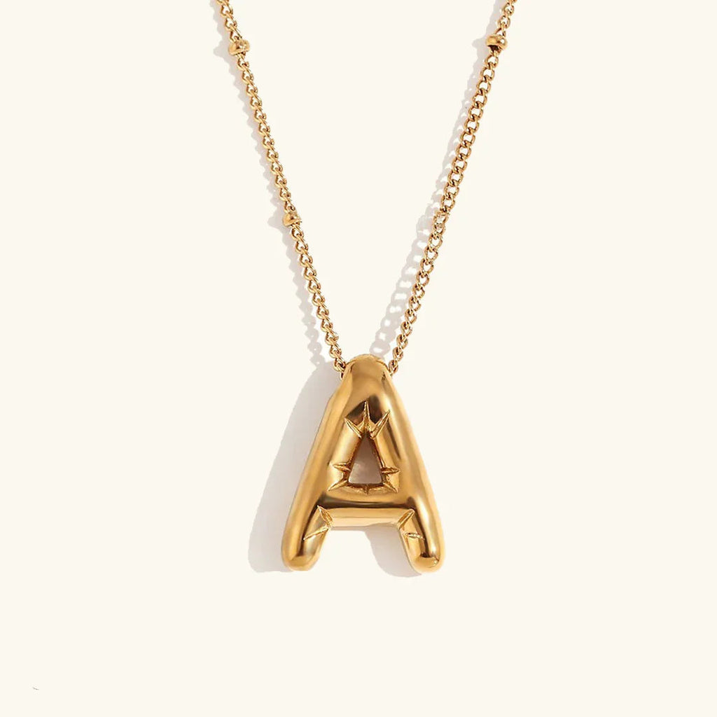 Juliet Bubble Initial Necklace