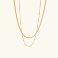 Thomasin Layered Gold Chain Necklace