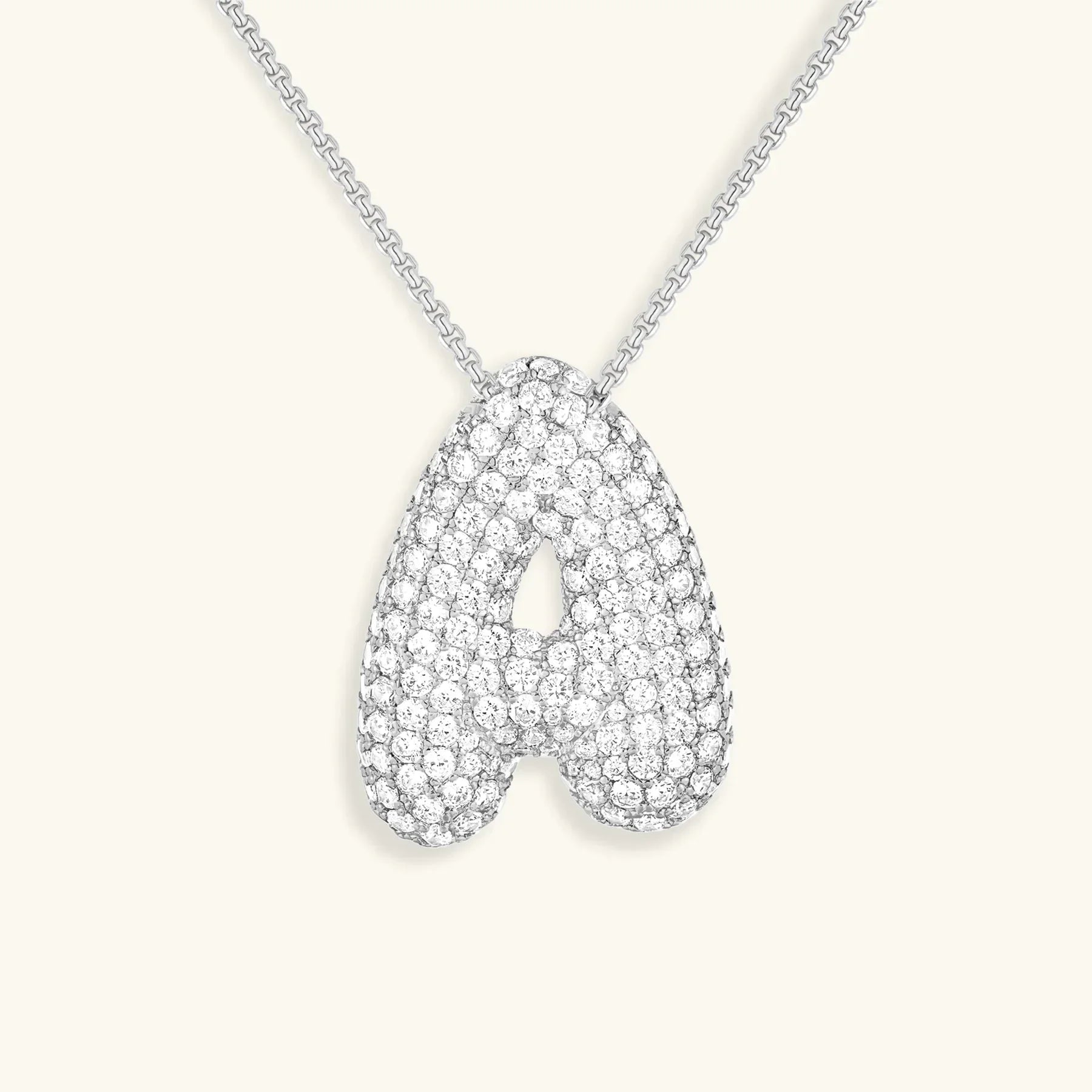 Mabelle Bubble Initial Necklace