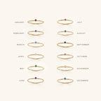 Hepzibah Birthstone Stacker Ring