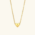 Amélie Heart Initial Necklace
