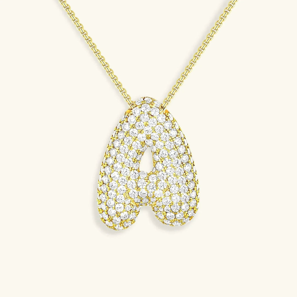 Mabelle Bubble Initial Necklace