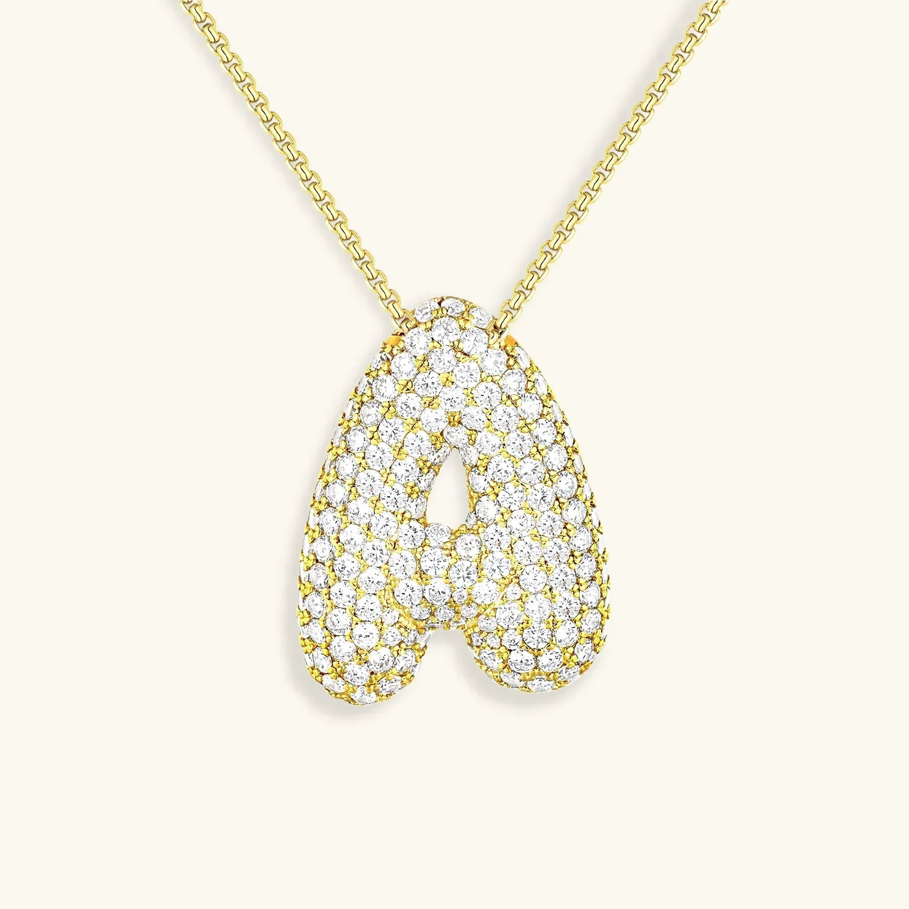 Mabelle Bubble Initial Necklace
