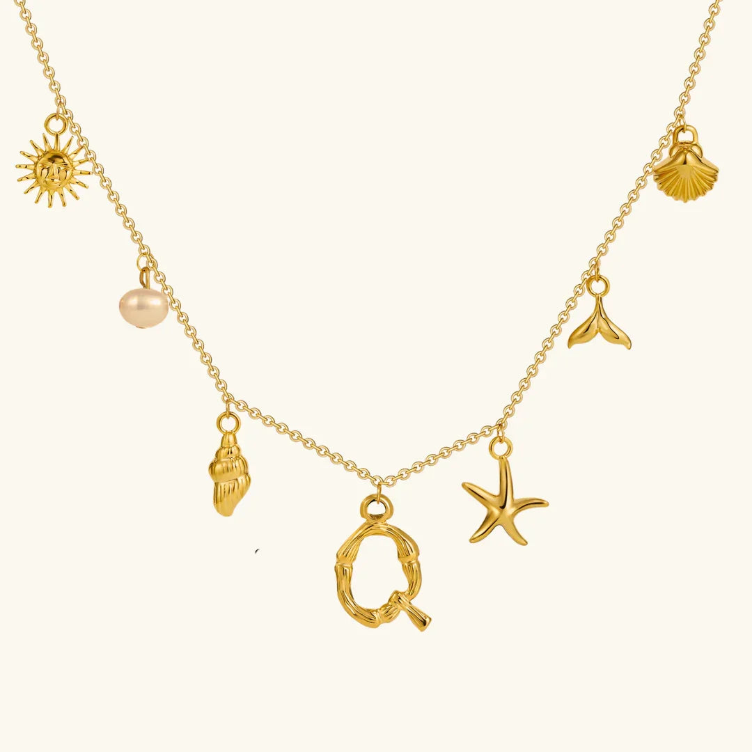Cove Ocean Initial Necklace