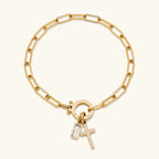 Sidony Birthstone Cross Bracelet