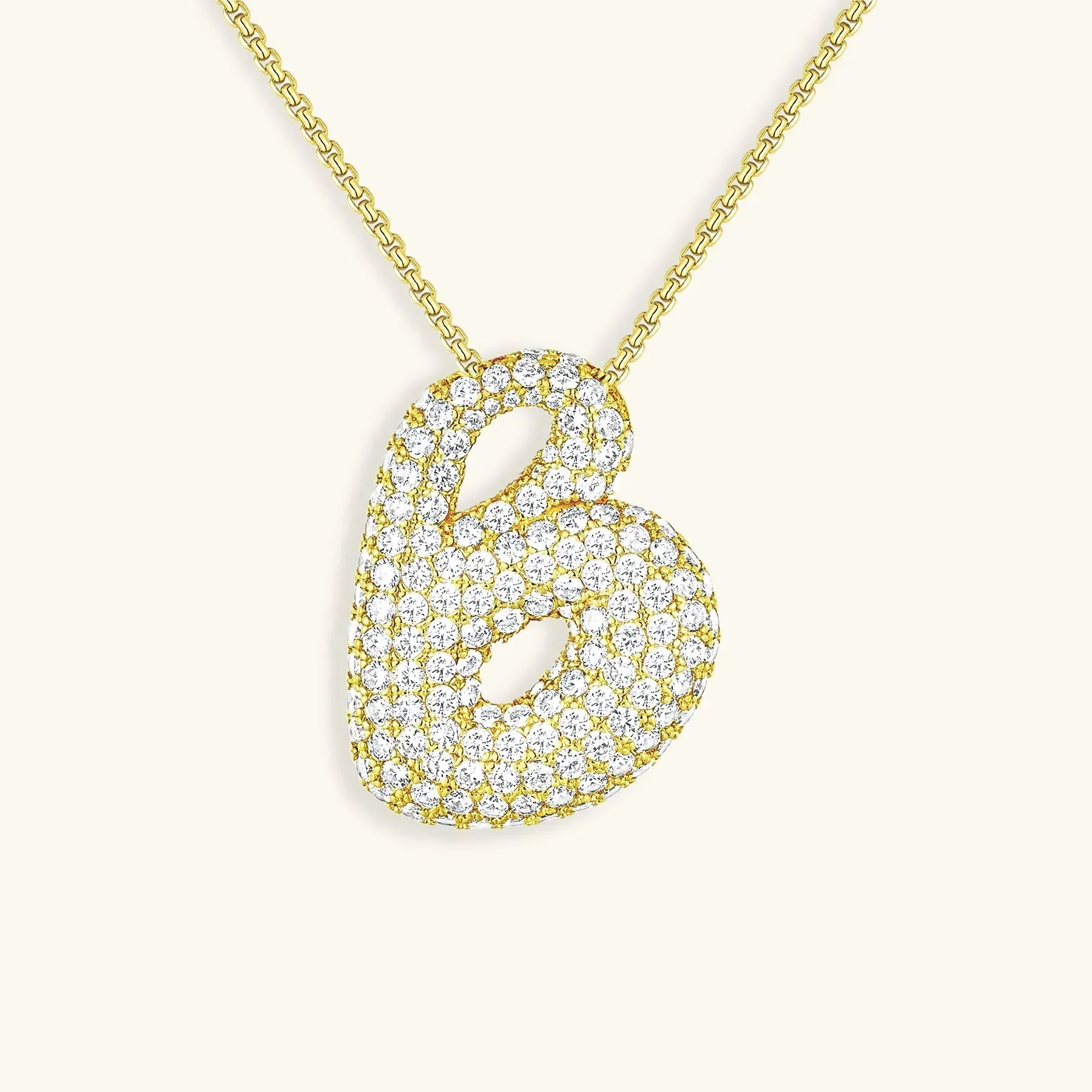 Mabelle Bubble Initial Necklace