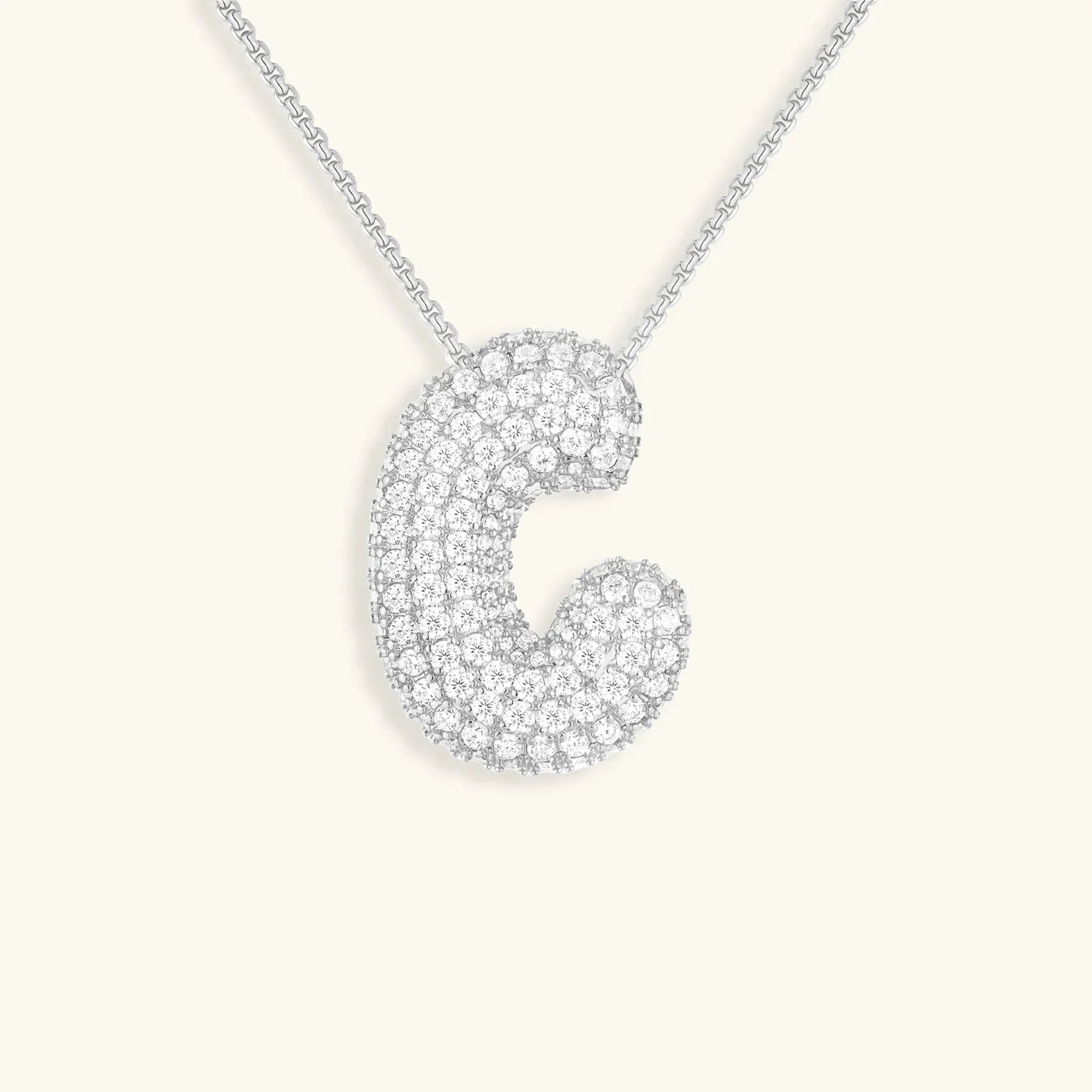 Mabelle Bubble Initial Necklace