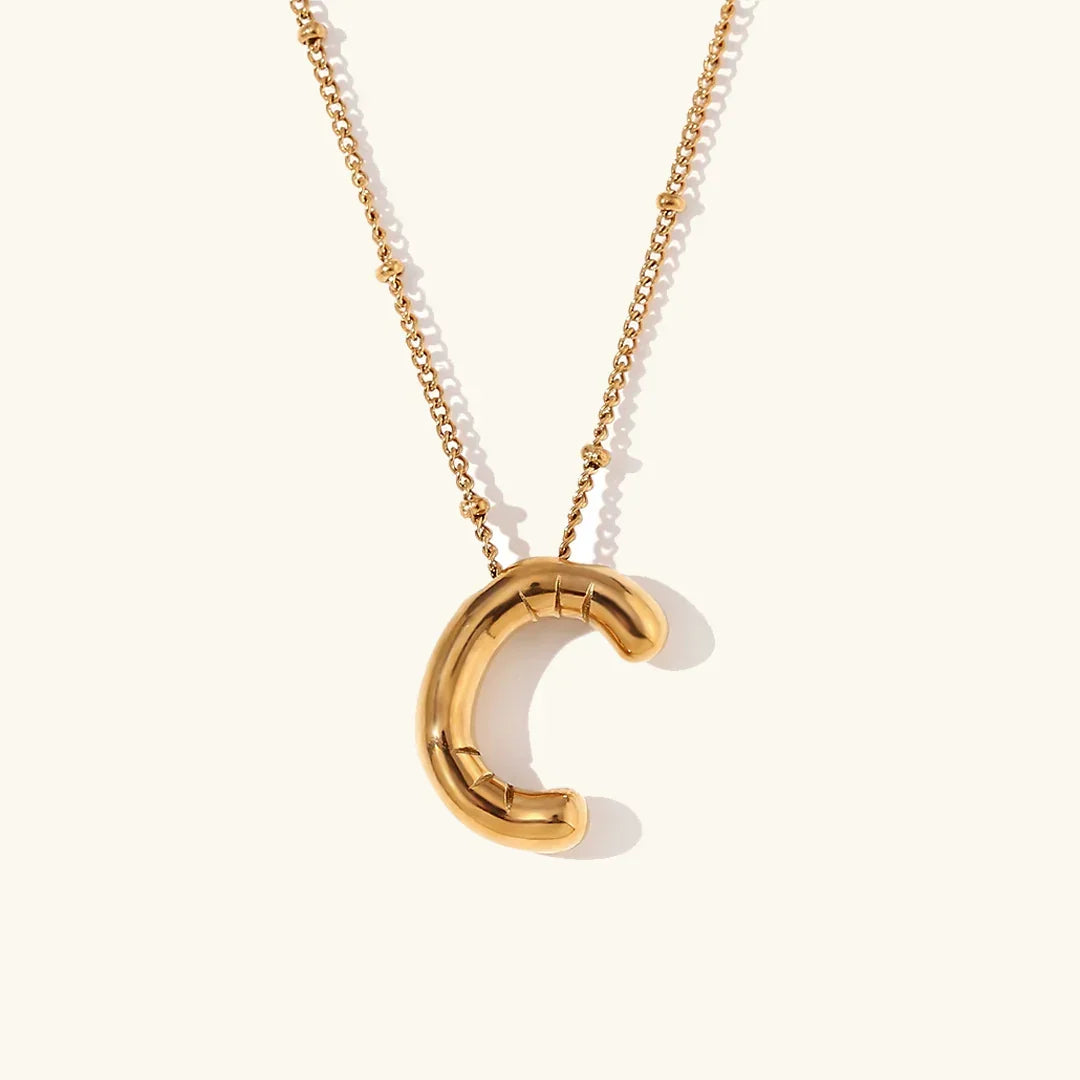 Juliet Bubble Initial Necklace