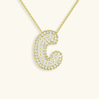 Mabelle Bubble Initial Necklace
