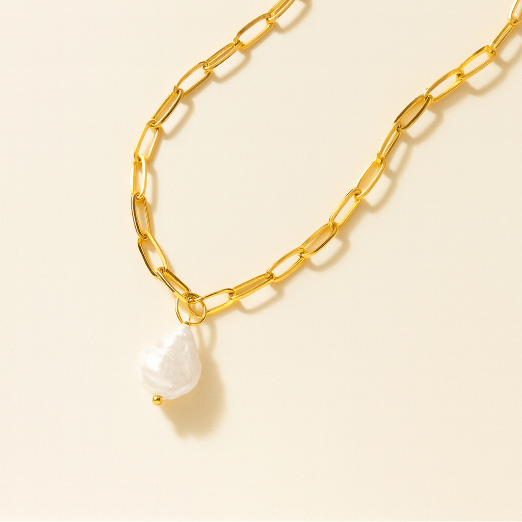 Lana Pearl Coin Necklace