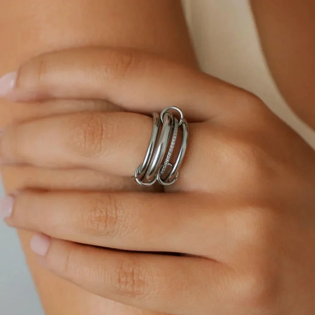 Ottoline Diamond Ring Stack
