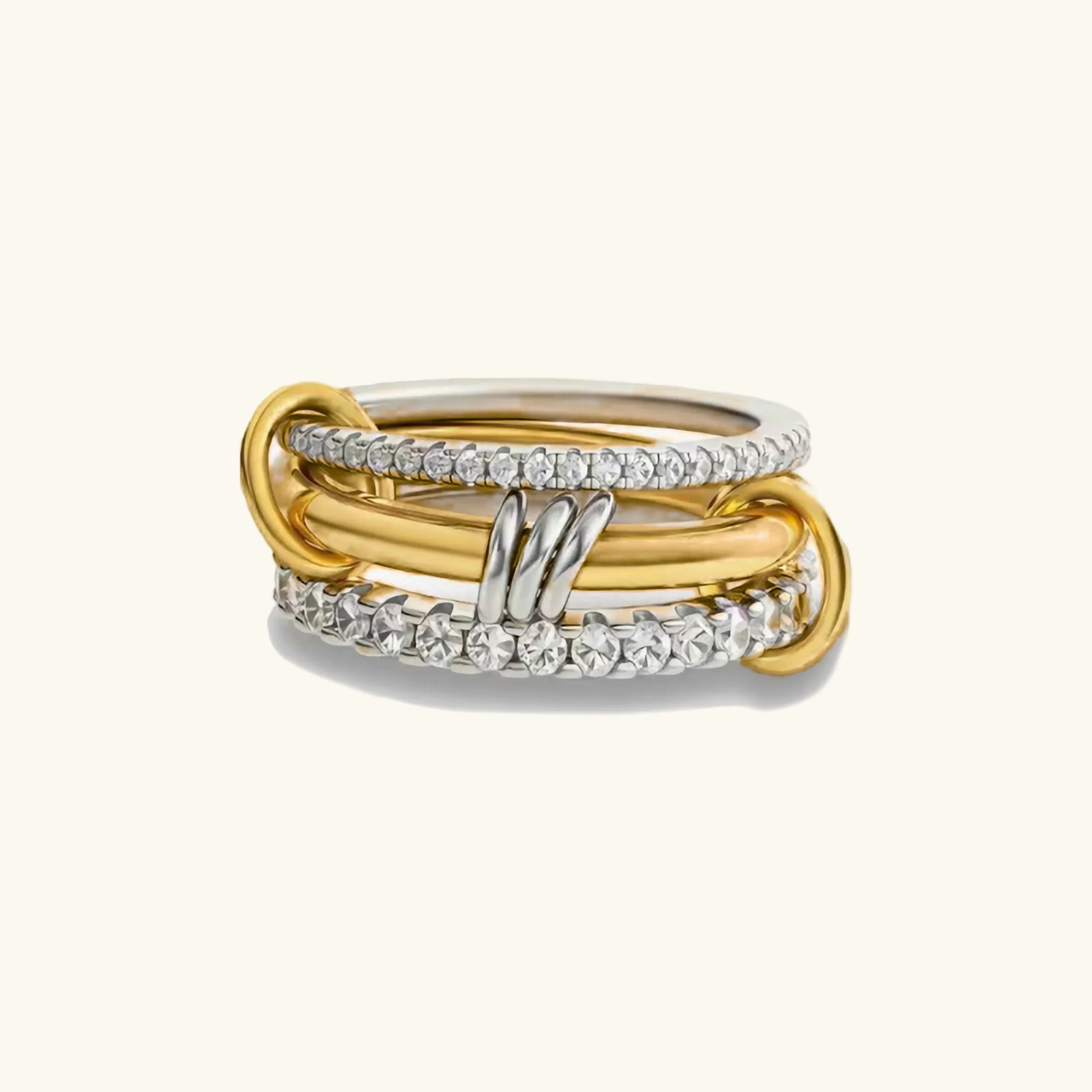 Leonie Stacked Diamond Ring