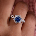 Saphira Flower Ring
