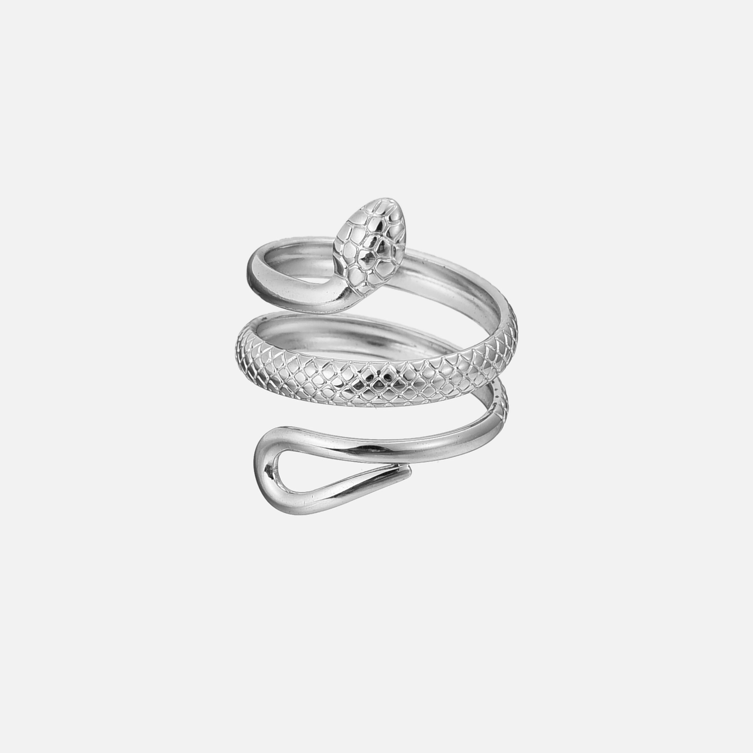 Serpent Silver Ring