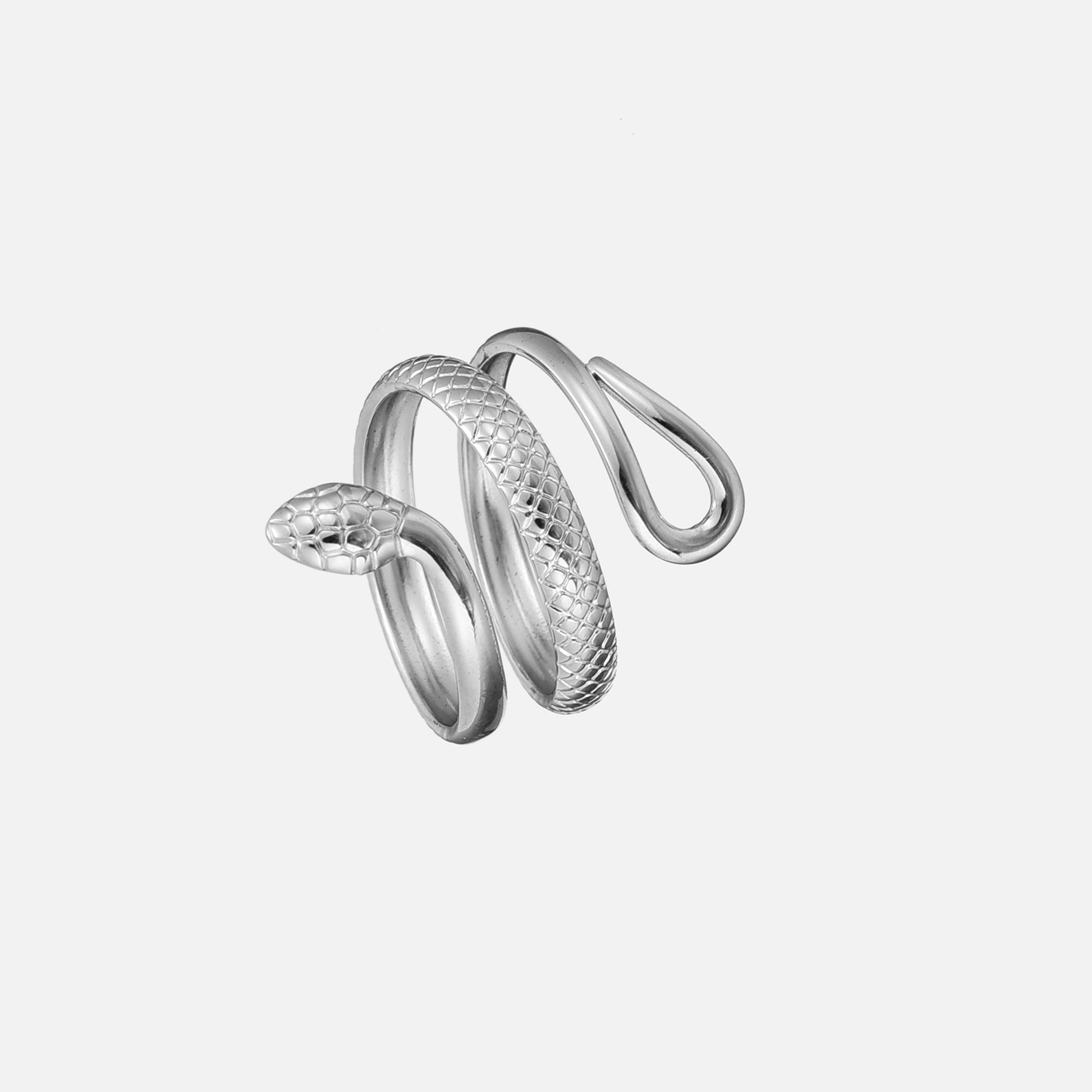 Serpent Silver Ring