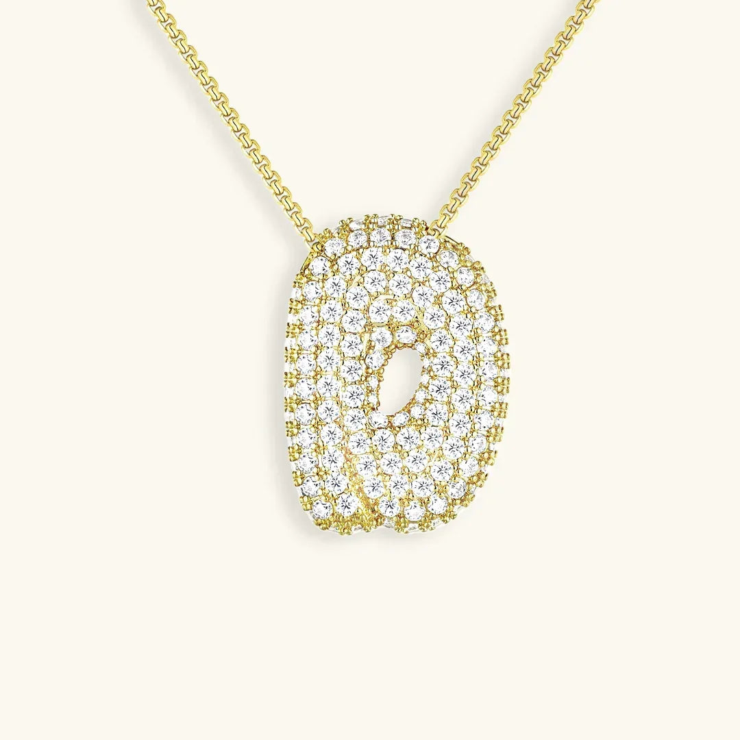 Mabelle Bubble Initial Necklace