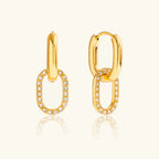 Neomi Double Hoop Diamond Earrings