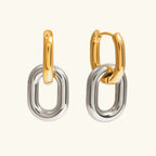 Alcyone Two Tone Double Hoops