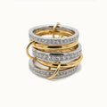 Marisa Two Tone Stacked Ring