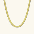 Kerensa Gold Herringbone Necklace