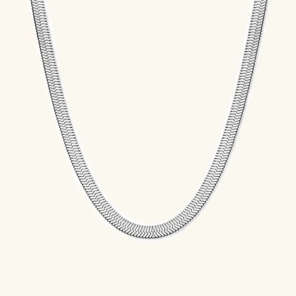 Kerensa Gold Herringbone Necklace