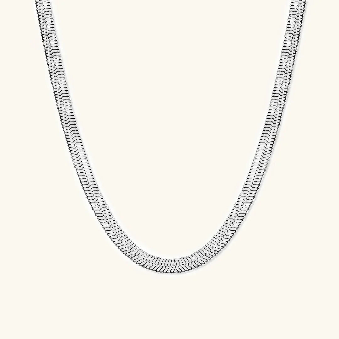 Kerensa Gold Herringbone Necklace