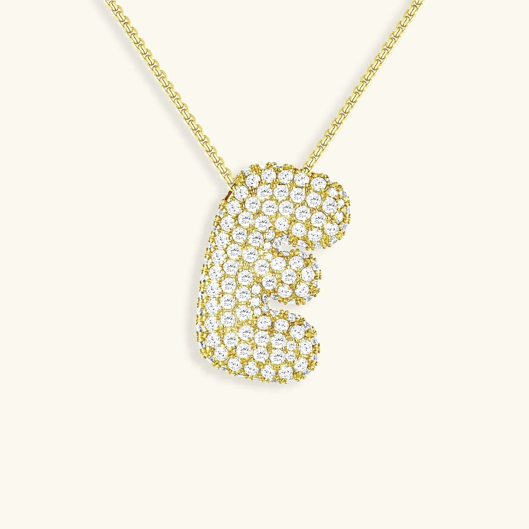 Mabelle Bubble Initial Necklace