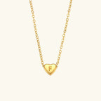 Amélie Heart Initial Necklace