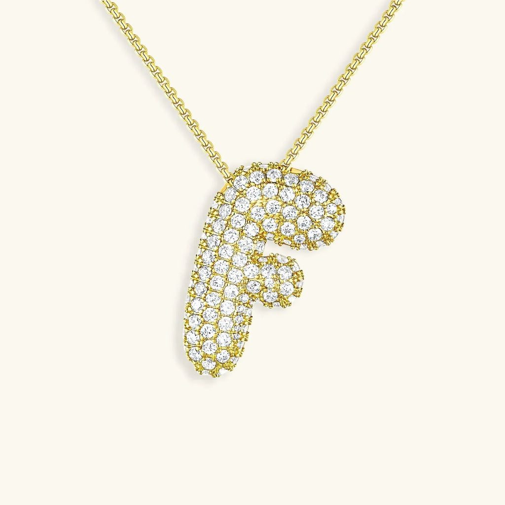 Mabelle Bubble Initial Necklace