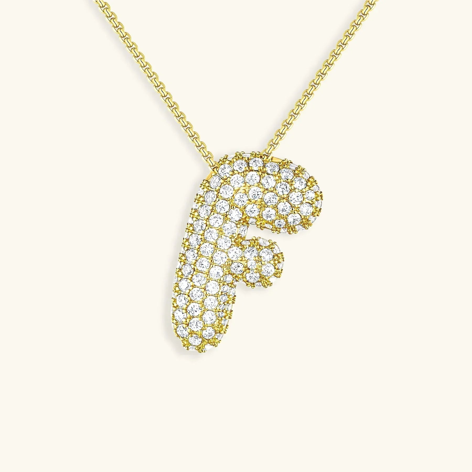 Mabelle Bubble Initial Necklace