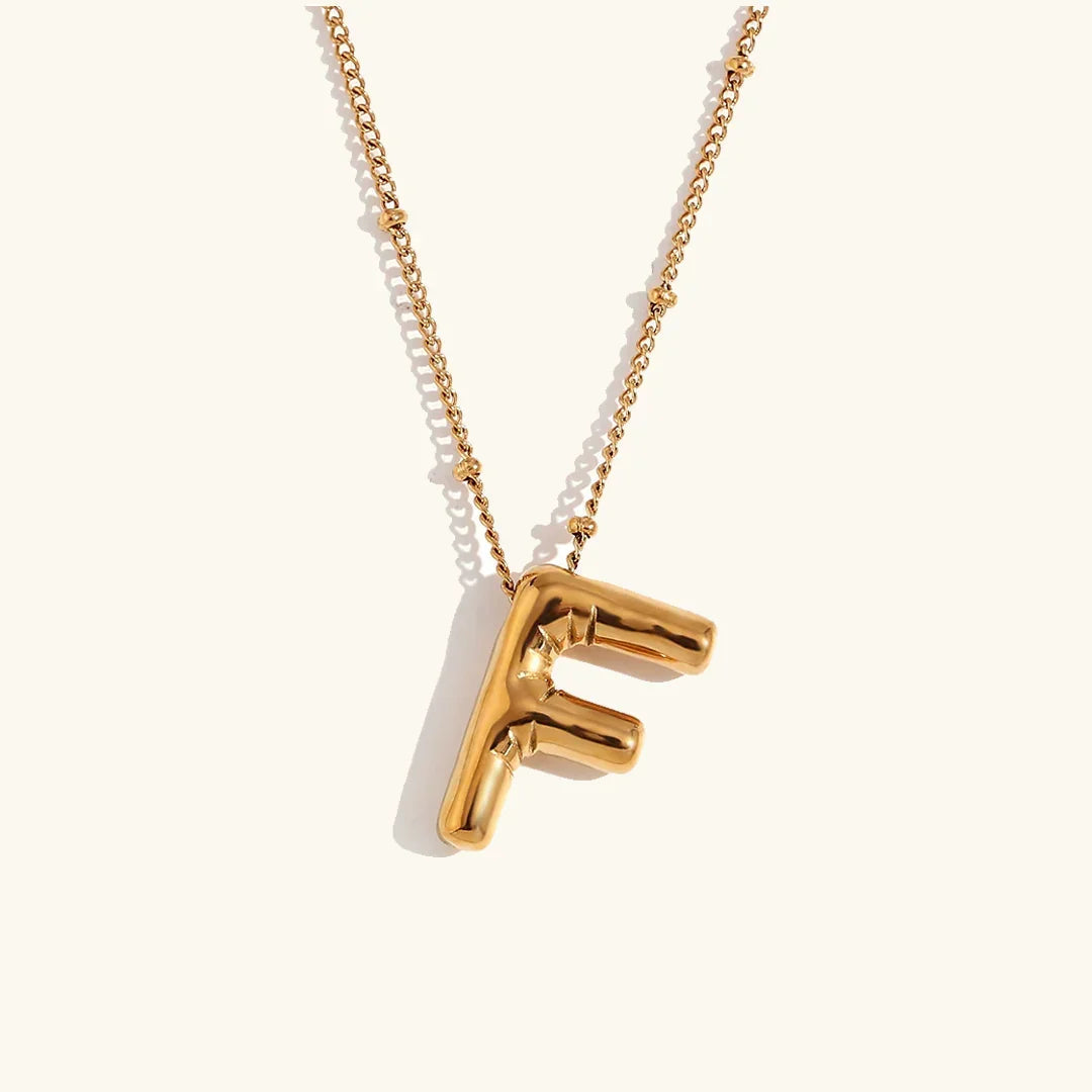 Juliet Bubble Initial Necklace