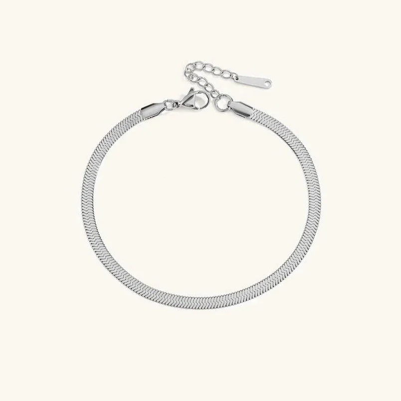 Noa Herringbone Anklet