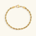 Berengaria Rope Chain Gold Bracelet