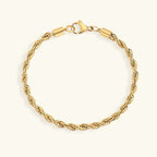 Berengaria Rope Chain Gold Bracelet