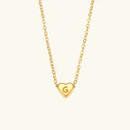 Amélie Heart Initial Necklace
