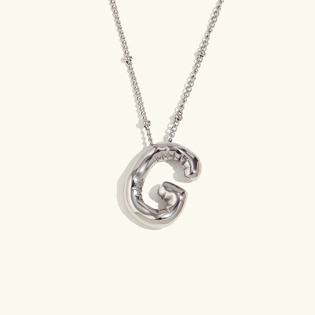 Juliet Bubble Initial Necklace