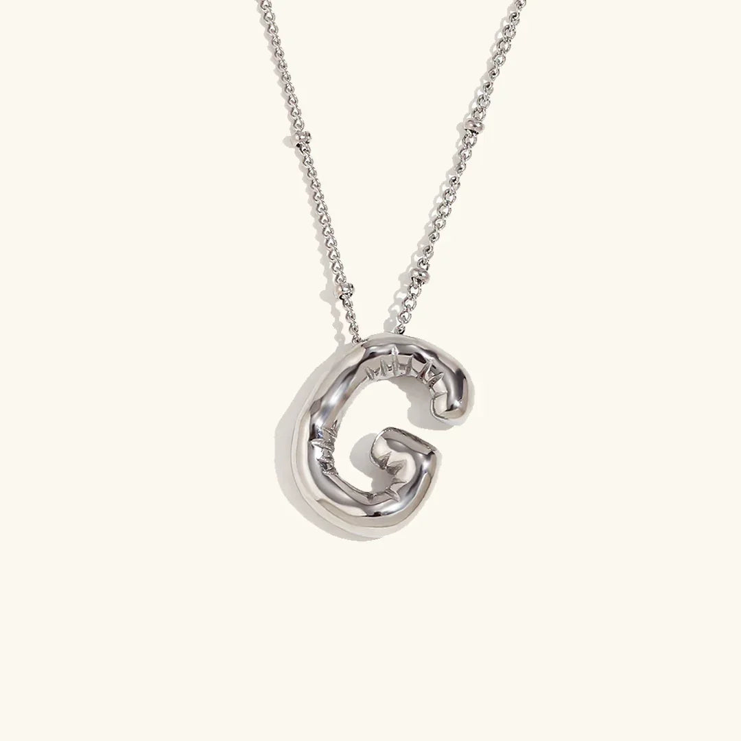Juliet Bubble Initial Necklace