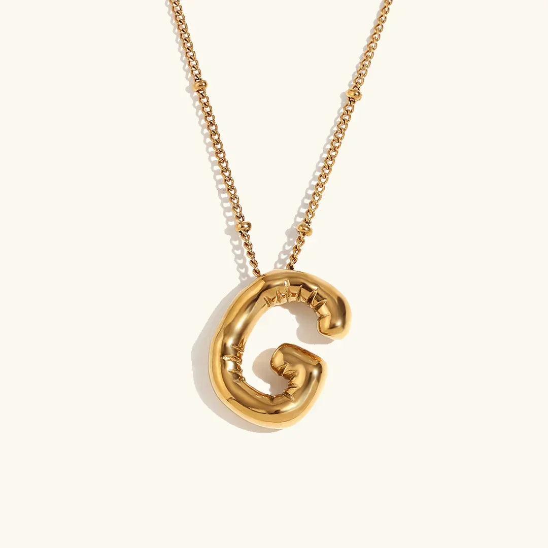 Juliet Bubble Initial Necklace