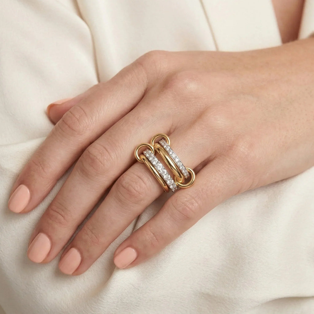 Morwenna Stacked Diamond Ring