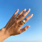 Pernille Amber Pearl Ring