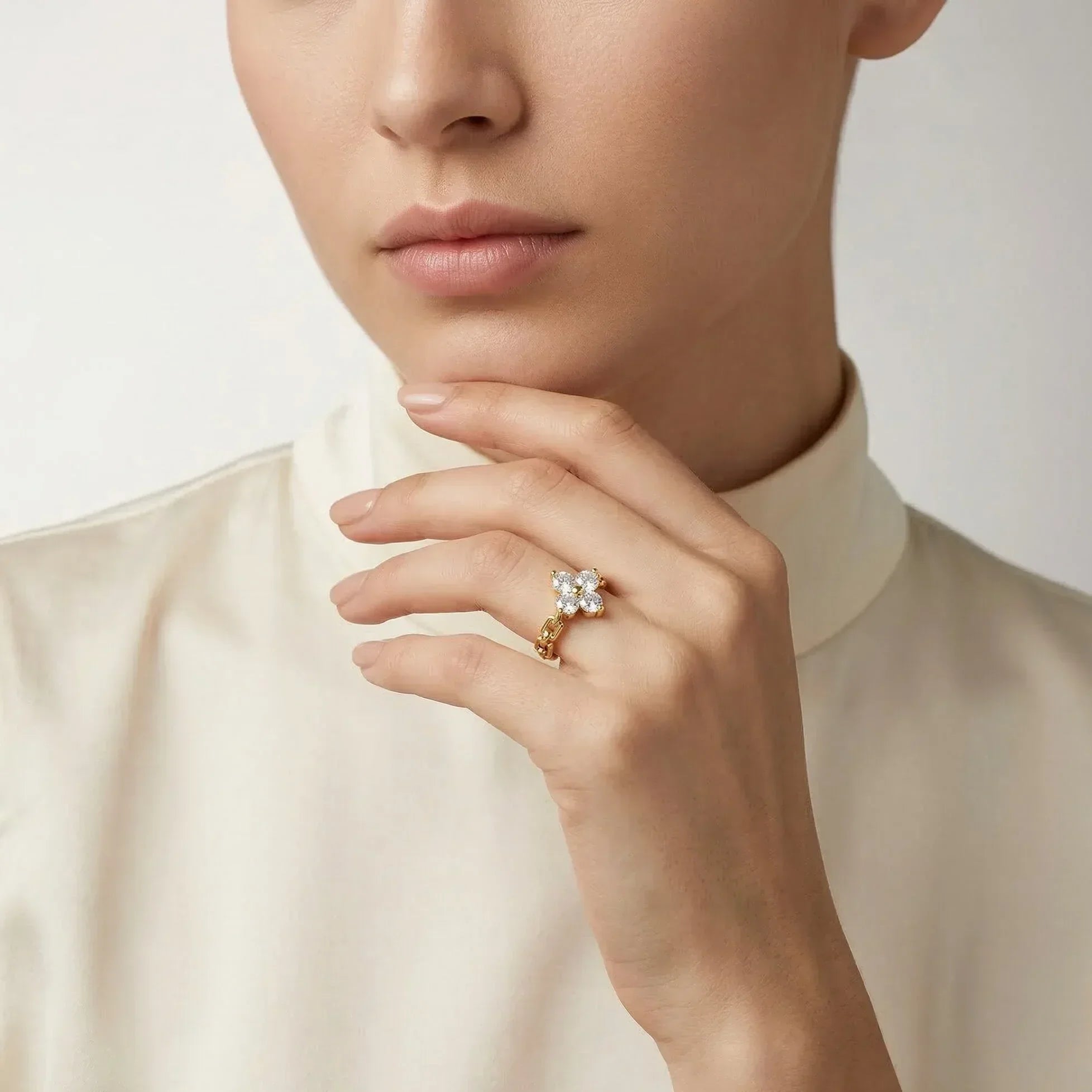 Florianne Diamond Petal Ring