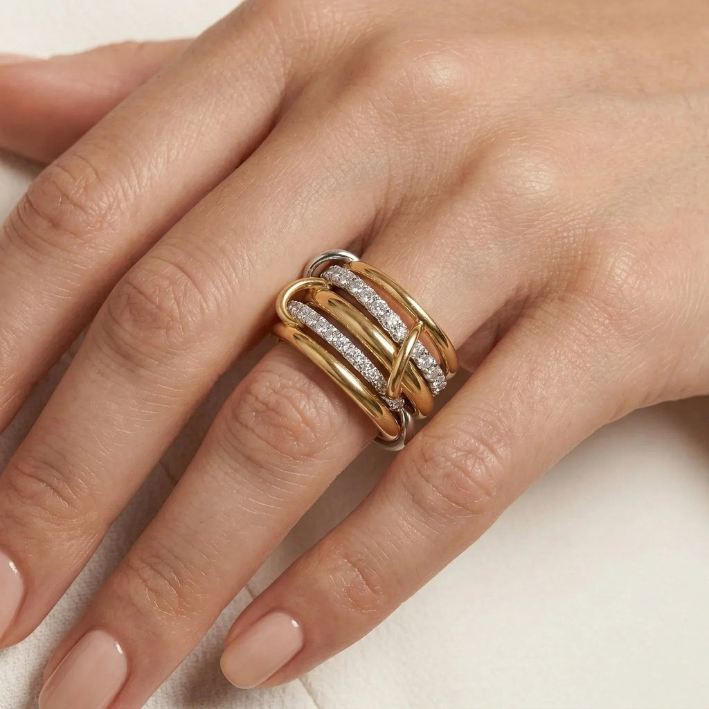 Rosalba Stacked Diamond Ring