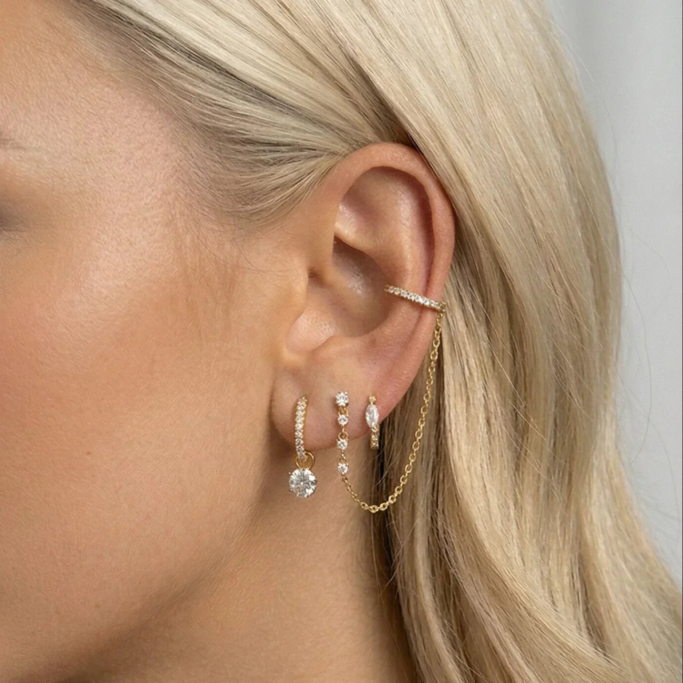 Fiammetta Reversible Diamond Hoops