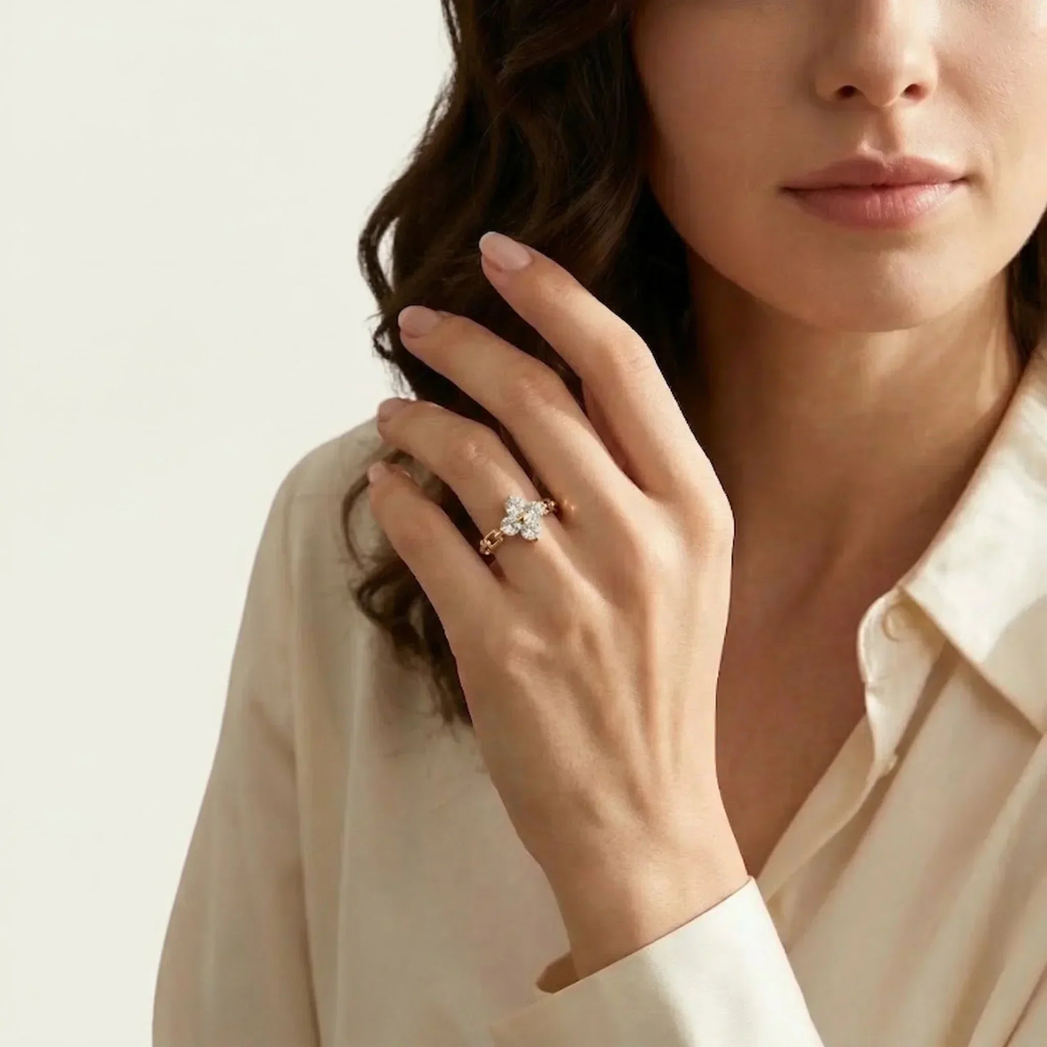Florianne Diamond Petal Ring
