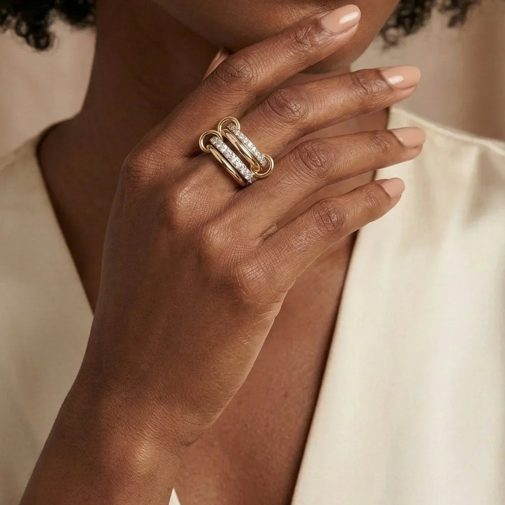 Morwenna Stacked Diamond Ring